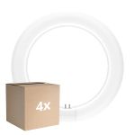 Mehrfachpackung 4x Ledvance LED Röhre T9 Value Rund (EM/Mains) 11W 1320lm - 840 Kaltweiß | Ersatz Für 22W