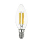 Eglo LED Kerze E14 Fadenlampe Klar 2.2W 470lm - 830 Warmweiß | Ersatz Für 40W
