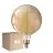 Mehrfachpackung 4x Philips Classic LED Globe E27 200mm Fadenlampe Gold 7W 470lm - 818 Extra Warmweiß | Dimmbar - Ersatz Für 40W
