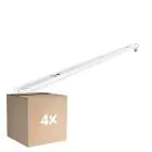 Mehrfachpackung 4x Noxion Deckenleuchte Click V2 LED T8 | Geeignet für 1x 60cm LED Röhre