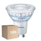 Mehrfachpackung 10x Philips MASTER Value LED-Spot GU10 PAR16 5.5W 575lm 36D - 940 Kaltweiß | Höchste Farbwiedergabe - Dimmbar - Ersatz Für 80W