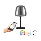 Eglo Tischlampe Alfero-Z Stahl Schwarz 7.7W 1000lm - 827-865 Abstimmbares Weiß + RGB | IP20 - Zigbee Dimmbar