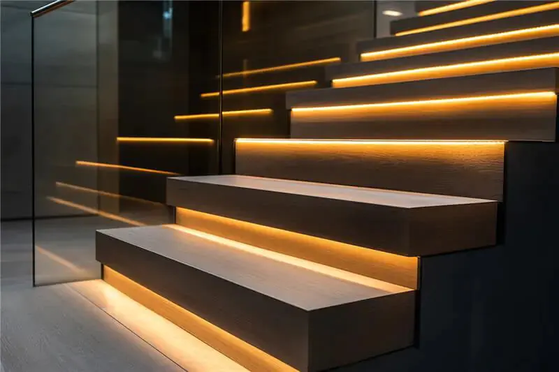 Einbau Treppenbeleuchtung mit LED-Streifen 